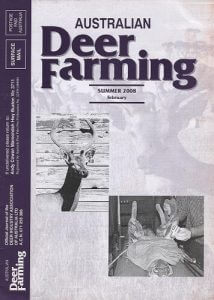Australian Deer Farming Magazine Cover 2008 02