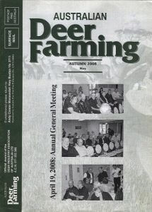 Australian Deer Farming Magazine Cover 2008 05