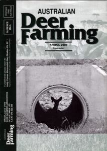Australian Deer Farming Magazine Cover 2008 11